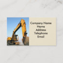 Zoek naar backhoe visitekaartjes Constructie