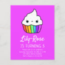 Zoek naar kawaii cupcake uitnodigingen Roze