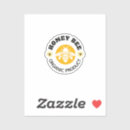 Zoek naar imker stickers Pure rauwe honing
