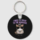 Zoek naar manager sleutelhangers Praat met de manager