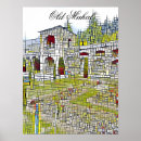 Zoek naar oude ruïnes posters Voor hem