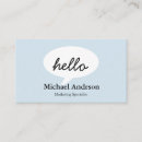 Zoek naar speech bubble visitekaartjes Marketing