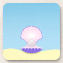 Zoek naar seashell onderzetters Blauw