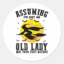 Zoek naar oude heks stickers Halloween