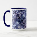 Zoek naar sneeuwvlokken mokken Blauw