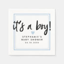 Zoek naar baby jongen servetten Modern baby shower