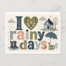 Zoek naar regenachtige dagen briefkaarten Liefde