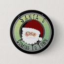 Zoek naar de kerstman buttons Santa