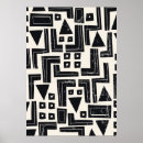 Zoek naar geometrische vormen posters Waterverf