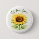 Zoek naar zonnebloem buttons Lente
