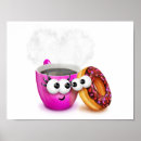 Zoek naar hete koffie posters Donut