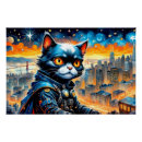 Zoek naar verdediger posters Kat