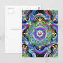 Zoek naar psychedelische briefkaarten Mandala