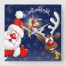 Zoek naar cartoon santa klokken Feestdagen