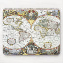 Zoek naar oude wereldkaart muismatten Reis