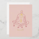 Zoek naar ademhaling kaarten Yoga