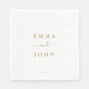 Zoek naar goud en wit servetten Voor hem/haar