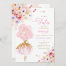 Zoek naar ballet babyshower uitnodigingen Ballerina baby shower