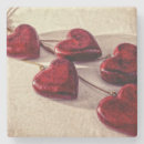 Zoek naar rood hart onderzetters Rode harten