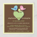 Zoek naar couples shower uitnodigingen Groen