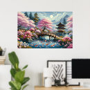 Zoek naar japanse brug posters Waterverf
