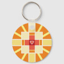 Zoek naar rode kruis sleutelhangers Hart