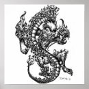 Zoek naar japanse draak posters Zwart