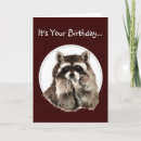 Zoek naar grappige wasbeer kaarten Dier