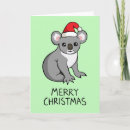 Zoek naar koala kerstmis briefkaarten Cartoon