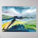 Zoek naar abstract landschap posters Groen