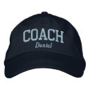 Zoek naar coach geborduurde petten Aangepast