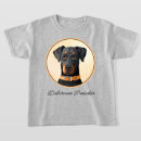 Zoek naar origineel kunstwerk tshirts Dobermann
