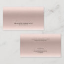 Zoek naar roos gouden typografie visitekaartjes Make up kunstenaar