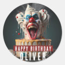 Zoek naar enge clown stickers Circus