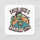 Zoek naar zombie visitekaartjes Griezelig