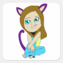Zoek naar chibi kat stickers Schattig