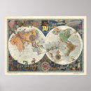 Zoek naar historische wereldkaart posters David rumsey