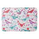 Zoek naar vogels badmatten Bloem