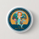 Zoek naar dolfijnen buttons Meisje