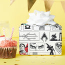 Zoek naar helden cadeaupapier Strip patroon