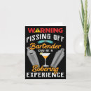 Zoek naar bartender kaarten Grappig