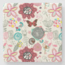 Zoek naar retro stijl onderzetters Vlinder