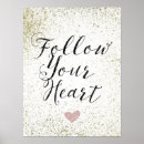 Zoek naar volg uw hart posters Liefde