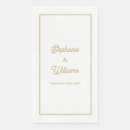 Zoek naar goud en wit servetten Gast