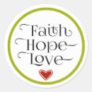 Zoek naar geloof hoop liefde stickers Christelijk