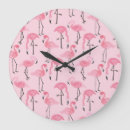 Zoek naar roze flamingo klokken Illustratie