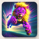 Zoek naar leeuw onderzetters Fantasie