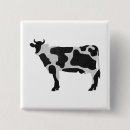 Zoek naar witte vlekken buttons Koe