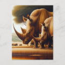 Zoek naar neushoorn briefkaarten Wild