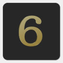 Zoek naar nummer 6 stickers 6e